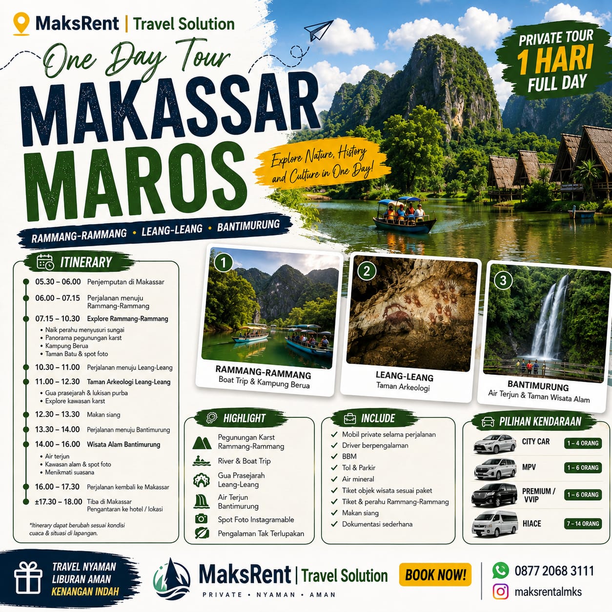 Makassar – Maros One Day Tour